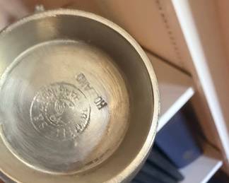 Royal Holland Daalderop Pewter Lidded Pitcher with Acorn Finial