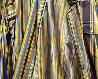 Vintage Sears The Men's Store Striped Sport Shirt