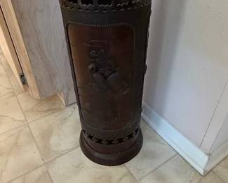 Antique Chinese Bronze Umbrella Stand