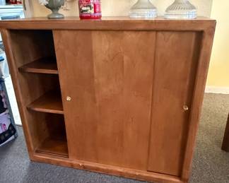 Mid Century Modern Sliding Door Cabinet