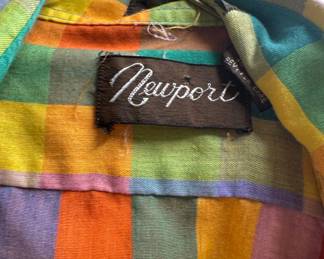 Newport Vintage Multi-Color Plaid Button-Down Shirt