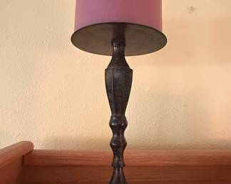 Vintage Metal Pedestal Candle Holder