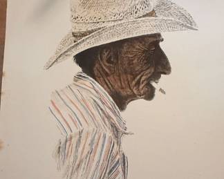 Charles Beckendorf Cowboy Portrait Print