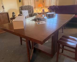 Vintage Ladder Back Wooden Dining Set