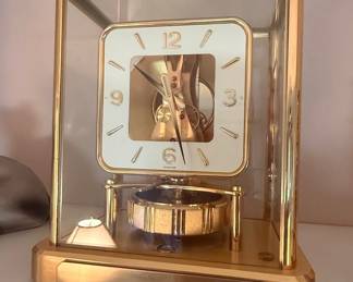 Jaeger-LeCoultre Atmos Classique Mantel Clock with Exxon Commemorative Plaque