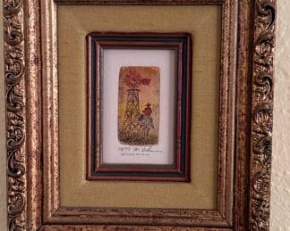 M. Lehman 'Windmill' Limited Edition Etching
