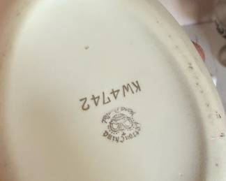 Lefton China Floral Egg Trinket Box KW4742