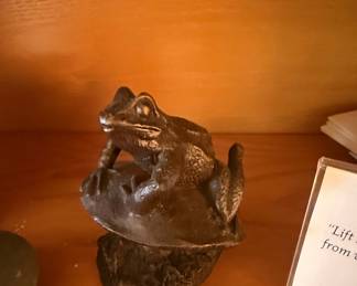 Vintage Cast Iron Frog Doorstop