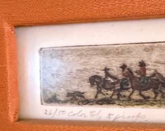 Mary Lehman "Texas Trail Boss" Etching