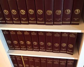 Collection of Bound National Geographic Magazines