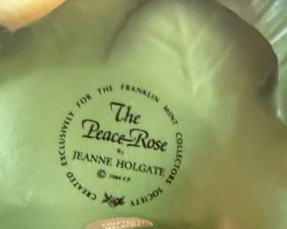 Franklin Mint The Peace Rose by Jeanne Holgate