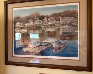 Mildred Sands Kratz "Ebb Tide at Kennebunkport" Watercolor Print