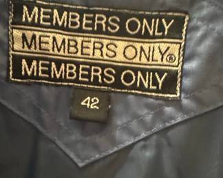 Vintage Members Only Jacket with Extensive Travel Souvenir Patches