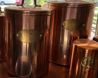 Copper Canister Set