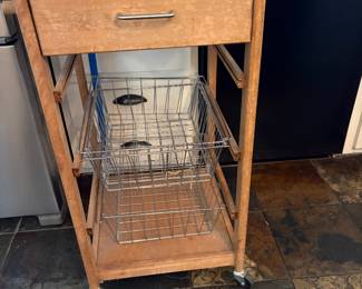 Kitchen cart on wheels