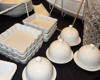Sur La Table Set of Porcelain Butter Dishes