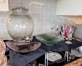 Hand Blown Glass art bowls
