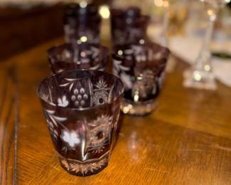 Traube Amethyst Cocktail Glasses by Nachtmann