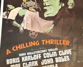 Vintage Frankenstein Movie Poster