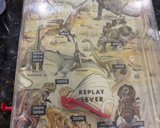 Vintage Prehistoric Dinosaur Pinball game