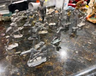 Vintage Metal Lead Toy Soldiers