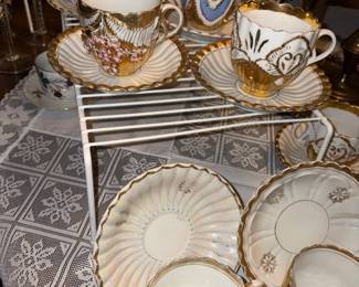 vintage Iridescent Lusterware Teacups