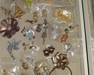 Selection of Colorful Brooches