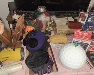 Vintage Golf Ball ice buckets, old ladies Hats