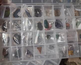 Stone pendants , some Silver