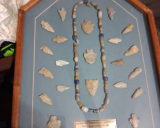Prehistoric Era plaque on Arrowheads display