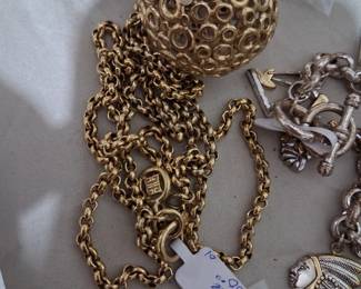 Vintage Givenchy chain and ball necklace