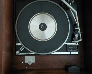 Turntable inside console - Studio Strobe, multiple speeds