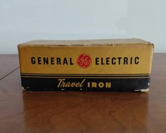 General Electric travel iron in original box