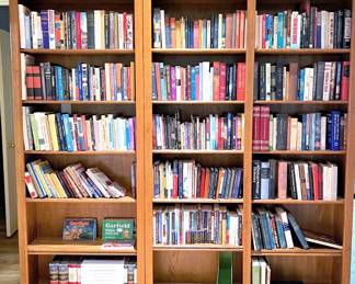 Books, Books, Books (and the far left bookcase will be for sale)