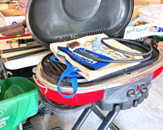 Grill, fertilizer spreader, etc.