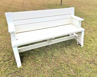 Outdoor benches, 1 of 2 matching benches