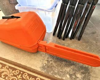 Stihl chain saw and case