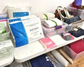 Linens, rugs, purses, etc.