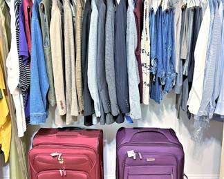 Mens clothing, luggage, etc.