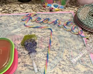 Decorative Glass Straws and Drink Stirrers