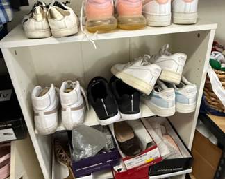 Collection of Assorted Womens Sneakers and Footwear, Including Nike Air Max and Air Force