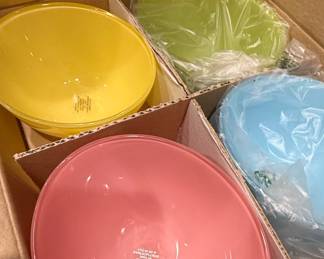 Set of Four Italian HandPainted Glass Bowls