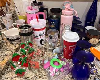 Assorted Drinkware and Kitchen Collectibles Collection