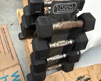 Total Sports America TSA Dumbbell Rack with Assorted Weights