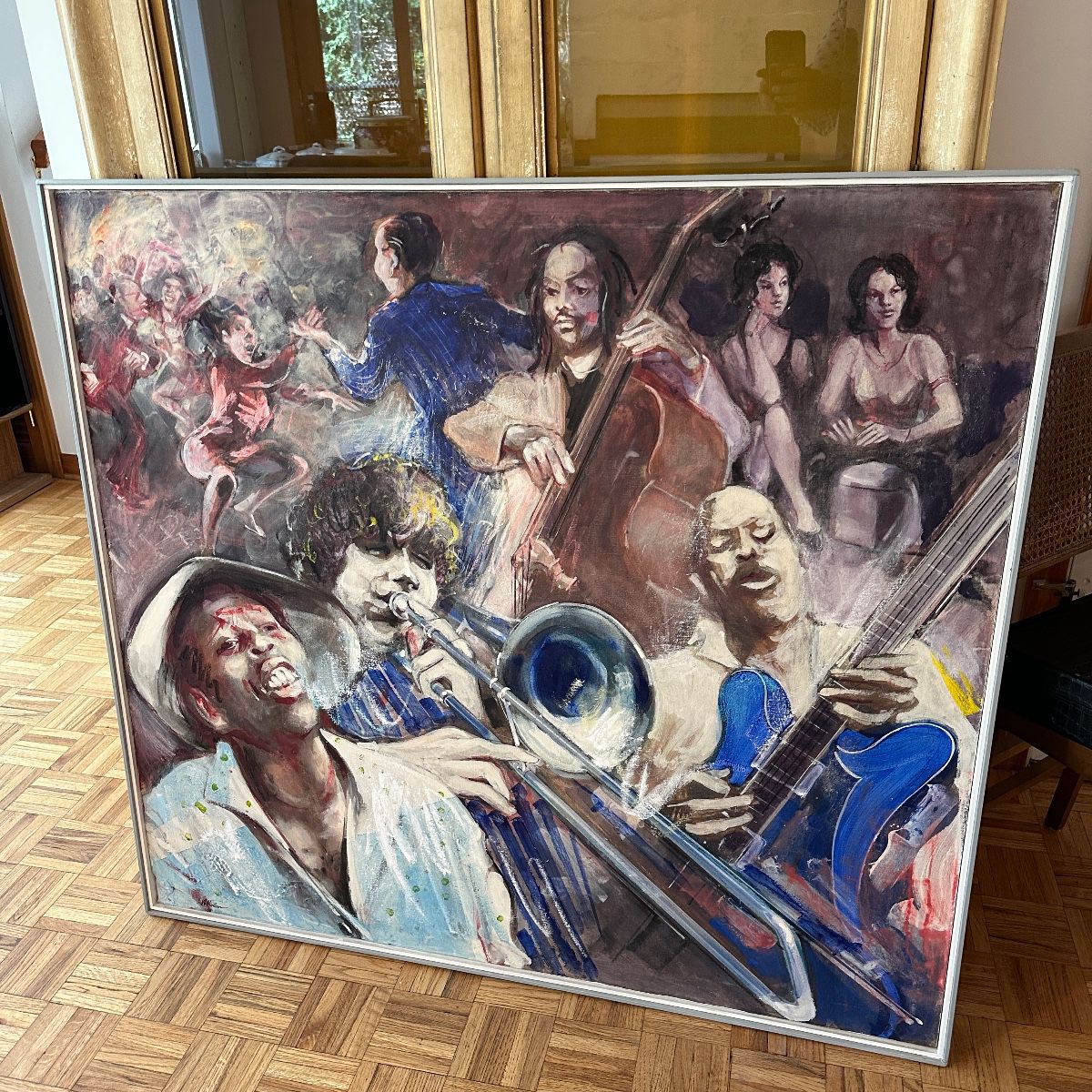Large Scale Walter Moskow Jazz Painting