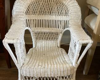 Child's wicker chair