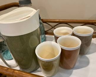 Raffiaware  set 1960s