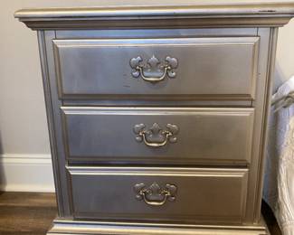 Three drawer bedside table