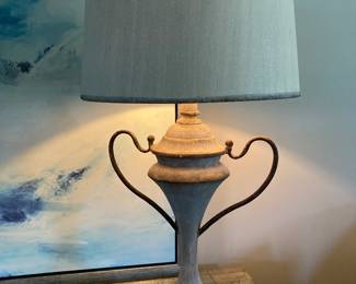 Art deco lamp w/3 way control