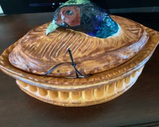 Pillivuyt & Cie Porcelain Duck Pate Tureen